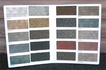 Shingle Color Samples